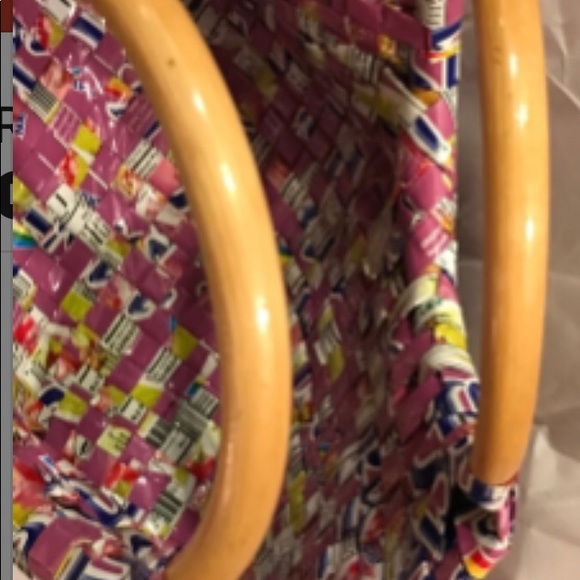 Recycled Candy Wrapper Handbag - Picture 3 of 5